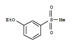 Benzene, 1-ethoxy-3-(methylsulfonyl)-(9ci)Structure,700348-34-1Structure Benzene, 1-ethoxy-3-(methylsulfonyl)-(9ci) Structure,700348-34-1Structure