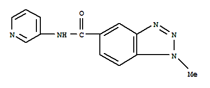1H-benzotriazole-5-carboxamide,1-methyl-n-3-pyridinyl-(9ci) Structure,700852-71-7Structure