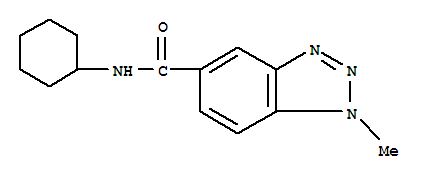 1H-benzotriazole-5-carboxamide,n-cyclohexyl-1-methyl-(9ci) Structure,700857-96-1Structure