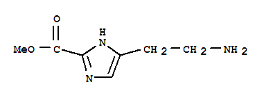 (9ci)-4-(2-氨基乙基)-1H-咪唑-2-羧酸甲酯結(jié)構(gòu)式_701192-59-8結(jié)構(gòu)式