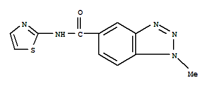 1H-benzotriazole-5-carboxamide,1-methyl-n-2-thiazolyl-(9ci) Structure,701222-18-6Structure