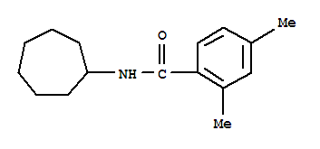 Benzamide, n-cycloheptyl-2,4-dimethyl-(9ci)Structure,701224-21-7Structure Benzamide, n-cycloheptyl-2,4-dimethyl-(9ci) Structure,701224-21-7Structure