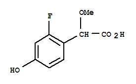 Benzeneacetic acid, 2-fluoro-4-hydroxy--alpha--methoxy-(9ci)Structure,701264-75-7Structure Benzeneacetic acid, 2-fluoro-4-hydroxy--alpha--methoxy-(9ci) Structure,701264-75-7Structure