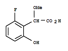 Benzeneacetic acid, 2-fluoro-6-hydroxy--alpha--methoxy-(9ci)Structure,701265-05-6Structure Benzeneacetic acid, 2-fluoro-6-hydroxy--alpha--methoxy-(9ci) Structure,701265-05-6Structure