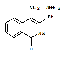 (9ci)-4-[(二甲基氨基)甲基]-3-乙基-1(2H)-異喹啉酮結(jié)構(gòu)式_702707-76-4結(jié)構(gòu)式