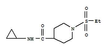 (9ci)-n-環(huán)丙基-1-(乙基磺?；?-4-哌啶羧酰胺結(jié)構(gòu)式_705959-57-5結(jié)構(gòu)式