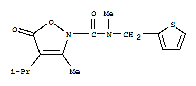 2(5H)-isoxazolecarboxamide, n,3-dimethyl-4-(1-methylethyl)-5-oxo-n-(2-thienylmethyl)-Structure,706803-76-1Structure 2(5H)-isoxazolecarboxamide, n,3-dimethyl-4-(1-methylethyl)-5-oxo-n-(2-thienylmethyl)- Structure,706803-76-1Structure