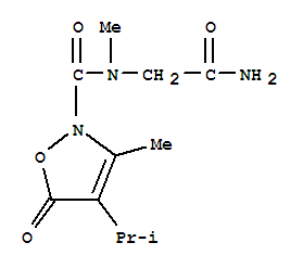 2(5H)-isoxazolecarboxamide, n-(2-amino-2-oxoethyl)-n,3-dimethyl-4-(1-methylethyl)-5-oxo-Structure,706803-86-3Structure 2(5H)-isoxazolecarboxamide, n-(2-amino-2-oxoethyl)-n,3-dimethyl-4-(1-methylethyl)-5-oxo- Structure,706803-86-3Structure