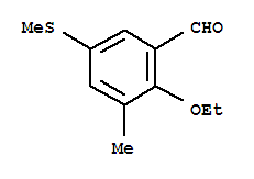 Benzaldehyde, 2-ethoxy-3-methyl-5-(methylthio)-(9ci)Structure,708984-82-1Structure Benzaldehyde, 2-ethoxy-3-methyl-5-(methylthio)-(9ci) Structure,708984-82-1Structure