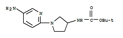 Tert-butyl 1-(5-aminopyridin-2-yl)pyrrolidin-3-ylcarbamate Structure,709029-89-0Structure