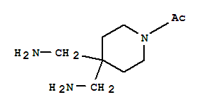 4,4-Piperidinedimethanamine, 1-acetyl-(9ci)Structure,712259-40-0Structure 4,4-Piperidinedimethanamine, 1-acetyl-(9ci) Structure,712259-40-0Structure