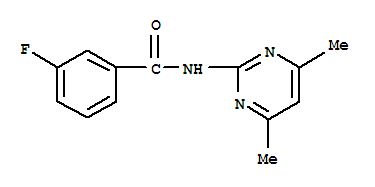 Benzamide, n-(4,6-dimethyl-2-pyrimidinyl)-3-fluoro-(9ci)Structure,712285-63-7Structure Benzamide, n-(4,6-dimethyl-2-pyrimidinyl)-3-fluoro-(9ci) Structure,712285-63-7Structure
