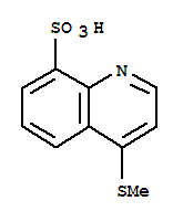 8-Quinolinesulfonic acid, 4-(methylthio)-Structure,71330-95-5Structure 8-Quinolinesulfonic acid, 4-(methylthio)- Structure,71330-95-5Structure