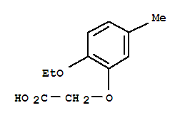 Acetic acid, (6-ethoxy-m-tolyloxy)-(5ci)Structure,714251-60-2Structure Acetic acid, (6-ethoxy-m-tolyloxy)-(5ci) Structure,714251-60-2Structure