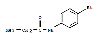 Acetamide, n-(4-ethylphenyl)-2-(methylthio)-(9ci)Structure,714262-82-5Structure Acetamide, n-(4-ethylphenyl)-2-(methylthio)-(9ci) Structure,714262-82-5Structure