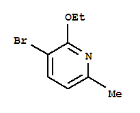 Pyridine, 3-bromo-2-ethoxy-6-methyl-(9ci)Structure,717843-50-0Structure Pyridine, 3-bromo-2-ethoxy-6-methyl-(9ci) Structure,717843-50-0Structure