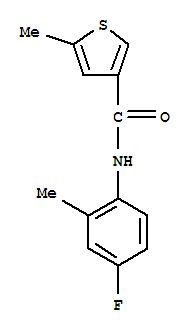 3-Thiophenecarboxamide,n-(4-fluoro-2-methylphenyl)-5-methyl-(9ci)Structure,717858-87-2Structure 3-Thiophenecarboxamide,n-(4-fluoro-2-methylphenyl)-5-methyl-(9ci) Structure,717858-87-2Structure