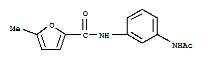 (9ci)-n-[3-(乙酰基氨基)苯基]-5-甲基-2-呋喃羧酰胺結(jié)構(gòu)式_717869-69-7結(jié)構(gòu)式