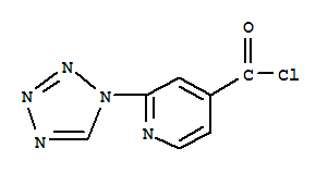 (9ci)-2-(1H-四唑-1-基)-4-吡啶羰酰氯結(jié)構(gòu)式_717871-78-8結(jié)構(gòu)式