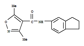 4-Isoxazolecarboxamide,n-(2,3-dihydro-1h-inden-5-yl)-3,5-dimethyl-(9ci)Structure,717872-09-8Structure 4-Isoxazolecarboxamide,n-(2,3-dihydro-1h-inden-5-yl)-3,5-dimethyl-(9ci) Structure,717872-09-8Structure