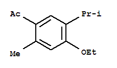 Acetophenone, 4-ethoxy-5-isopropyl-2-methyl-(5ci)Structure,717909-96-1Structure Acetophenone, 4-ethoxy-5-isopropyl-2-methyl-(5ci) Structure,717909-96-1Structure