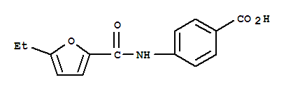 Benzoic acid, 4-[[(5-ethyl-2-furanyl)carbonyl]amino]-(9ci) Structure,718601-42-4Structure