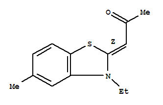 2-Propanone,1-(3-ethyl-5-methyl-2(3h)-benzothiazolylidene)-,(1z)-(9ci)Structure,719277-25-5Structure 2-Propanone,1-(3-ethyl-5-methyl-2(3h)-benzothiazolylidene)-,(1z)-(9ci) Structure,719277-25-5Structure