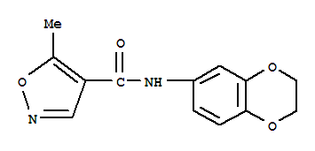 4-Isoxazolecarboxamide,n-(2,3-dihydro-1,4-benzodioxin-6-yl)-5-methyl-(9ci)Structure,720702-80-7Structure 4-Isoxazolecarboxamide,n-(2,3-dihydro-1,4-benzodioxin-6-yl)-5-methyl-(9ci) Structure,720702-80-7Structure
