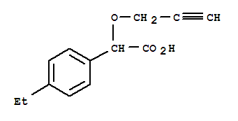 Benzeneacetic acid, 4-ethyl-alpha-(2-propynyloxy)-(9ci)Structure,720707-14-2Structure Benzeneacetic acid, 4-ethyl-alpha-(2-propynyloxy)-(9ci) Structure,720707-14-2Structure
