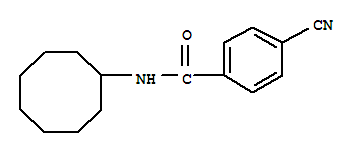 Benzamide, 4-cyano-n-cyclooctyl-(9ci)Structure,721405-90-9Structure Benzamide, 4-cyano-n-cyclooctyl-(9ci) Structure,721405-90-9Structure