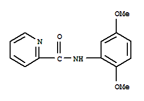 2-Pyridinecarboxamide,n-(2,5-dimethoxyphenyl)-(9ci)Structure,723257-62-3Structure 2-Pyridinecarboxamide,n-(2,5-dimethoxyphenyl)-(9ci) Structure,723257-62-3Structure