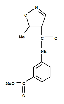 Benzoic acid, 3-[[(5-methyl-4-isoxazolyl)carbonyl]amino]-, methyl ester (9ci) Structure,724430-95-9Structure