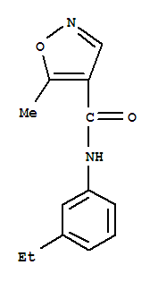 4-Isoxazolecarboxamide,n-(3-ethylphenyl)-5-methyl-(9ci)Structure,724436-22-0Structure 4-Isoxazolecarboxamide,n-(3-ethylphenyl)-5-methyl-(9ci) Structure,724436-22-0Structure