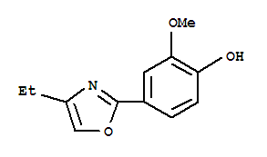 Phenol, 4-(4-ethyl-2-oxazolyl)-2-methoxy-(9ci)Structure,724467-49-6Structure Phenol, 4-(4-ethyl-2-oxazolyl)-2-methoxy-(9ci) Structure,724467-49-6Structure