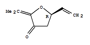 3(2H)-furanone, 5-ethenyldihydro-2-(1-methylethylidene)-, (5r)-(9ci)Structure,724477-81-0Structure 3(2H)-furanone, 5-ethenyldihydro-2-(1-methylethylidene)-, (5r)-(9ci) Structure,724477-81-0Structure