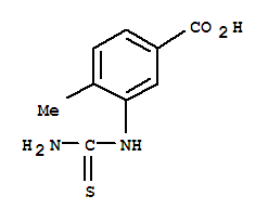Benzoic acid, 3-[(aminothioxomethyl)amino]-4-methyl-(9ci) Structure,726190-35-8Structure