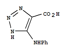 1H-1,2,3-triazole-4-carboxylicacid,5-(phenylamino)-(9ci)Structure,72693-60-8Structure 1H-1,2,3-triazole-4-carboxylicacid,5-(phenylamino)-(9ci) Structure,72693-60-8Structure