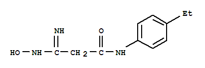 Propanamide, n-(4-ethylphenyl)-3-(hydroxyamino)-3-imino-(9ci)Structure,727369-80-4Structure Propanamide, n-(4-ethylphenyl)-3-(hydroxyamino)-3-imino-(9ci) Structure,727369-80-4Structure