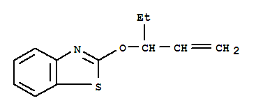 (9ci)-2-[(1-乙基-2-丙烯基)氧基]-苯并噻唑結(jié)構(gòu)式_72737-52-1結(jié)構(gòu)式