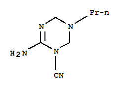 1,3,5-Triazin-2-amine,1-cyano-1,4,5,6-tetrahydro-5-propyl-(9ci)Structure,727421-04-7Structure 1,3,5-Triazin-2-amine,1-cyano-1,4,5,6-tetrahydro-5-propyl-(9ci) Structure,727421-04-7Structure