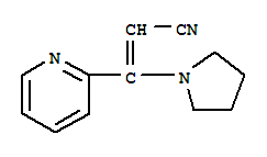 2-Propenenitrile,3-(2-pyridinyl)-3-(1-pyrrolidinyl)-(9ci)Structure,72764-91-1Structure 2-Propenenitrile,3-(2-pyridinyl)-3-(1-pyrrolidinyl)-(9ci) Structure,72764-91-1Structure