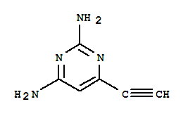 (9ci)-6-乙炔-2,4-嘧啶二胺結(jié)構(gòu)式_727651-52-7結(jié)構(gòu)式