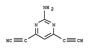 (9ci)-4,6-二乙炔-2-嘧啶胺結(jié)構(gòu)式_727651-60-7結(jié)構(gòu)式