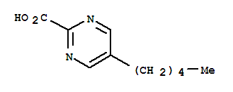 (9ci)-5-戊基-2-嘧啶羧酸結(jié)構(gòu)式_72790-10-4結(jié)構(gòu)式