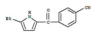 Benzonitrile, 4-[(5-ethyl-1h-pyrrol-2-yl)carbonyl]-(9ci) Structure,728008-71-7Structure
