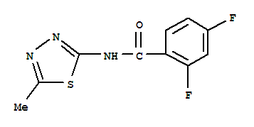 Benzamide, 2,4-difluoro-n-(5-methyl-1,3,4-thiadiazol-2-yl)-(9ci)Structure,728009-78-7Structure Benzamide, 2,4-difluoro-n-(5-methyl-1,3,4-thiadiazol-2-yl)-(9ci) Structure,728009-78-7Structure
