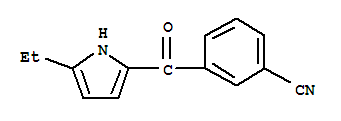 Benzonitrile, 3-[(5-ethyl-1h-pyrrol-2-yl)carbonyl]-(9ci) Structure,728010-37-5Structure