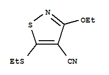4-Isothiazolecarbonitrile,3-ethoxy-5-(ethylthio)-(9ci)Structure,728037-90-9Structure 4-Isothiazolecarbonitrile,3-ethoxy-5-(ethylthio)-(9ci) Structure,728037-90-9Structure