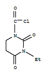 (9ci)-3-乙基四氫-2,4-二氧代-1(2H)-嘧啶羰酰氯結(jié)構(gòu)式_72820-56-5結(jié)構(gòu)式