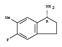 (1r)-(9ci)-5-氟-2,3-二氫-6-甲基-1H-茚-1-胺結構式_730980-45-7結構式